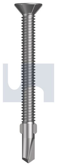 SCREW SDM CSK WING SQR DRV S304 12-24 X 60 